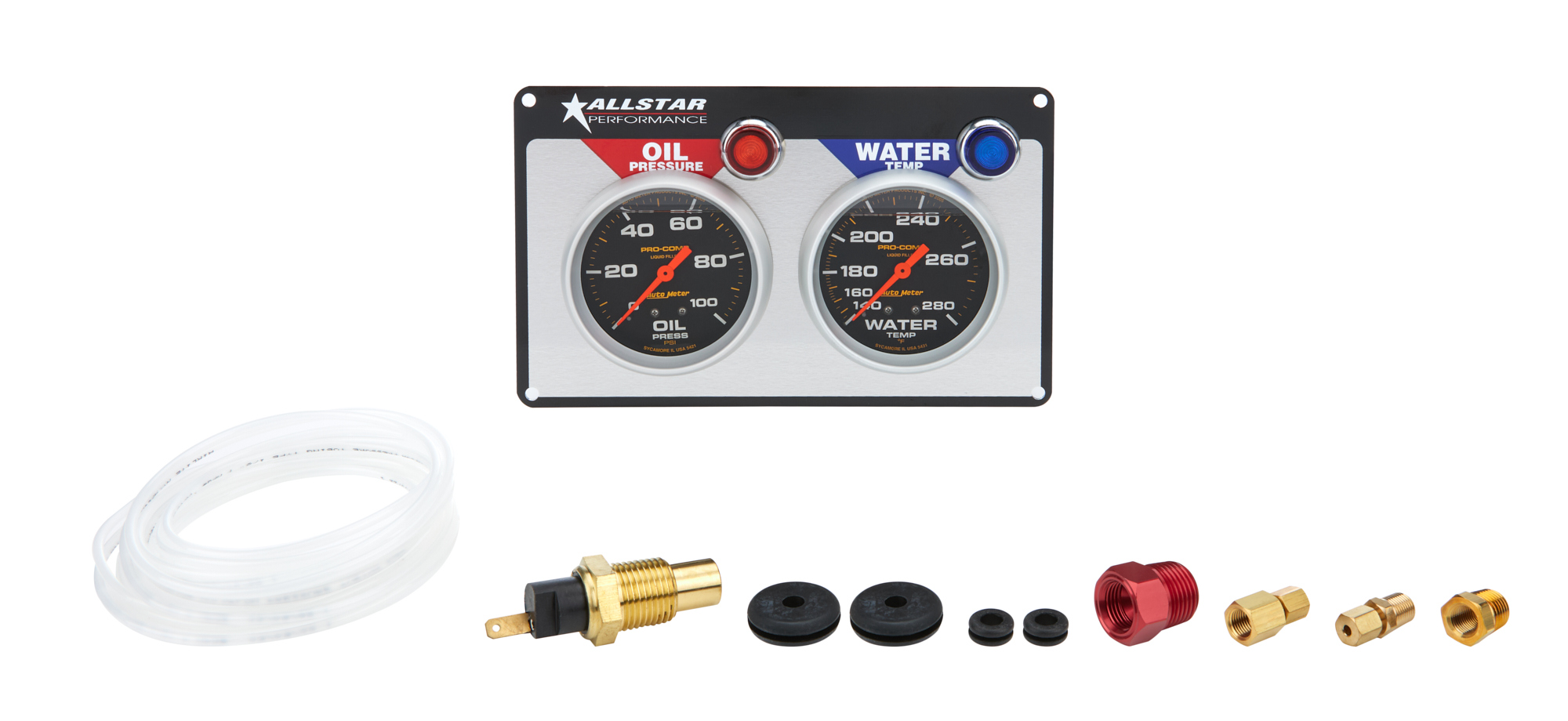 ALL80120.jpg 2 Gauge Panel A/M OP/WT Liquid Filled - Image 1
